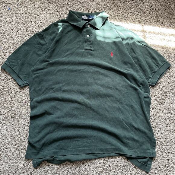 Ralph Lauren Mens Sz L Polo Pullover Knit Short Sleeve red pony Shirt - Picture 1 of 5
